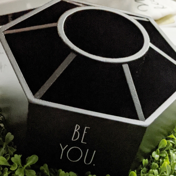 Rae Dunn Accessories - Rae Dunn Black Rotating Spinner Organizer Be Happy, Be You, Be Kind..May have